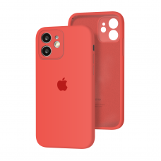Силиконовый чехол с закрытой камерой Apple Silicone Case для iPhone 12 mini Pink Citrus