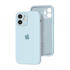 Силиконовый чехол с закрытой камерой Apple Silicone Case для iPhone 12 mini Sky Blue