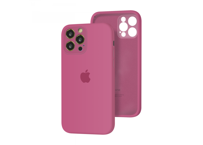 Силиконовый чехол с закрытой камерой Apple Silicone Case для iPhone 12 Pro Dragon Fruit