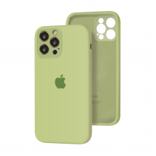 Силиконовый чехол с закрытой камерой Apple Silicone Case для iPhone 12 Pro Green