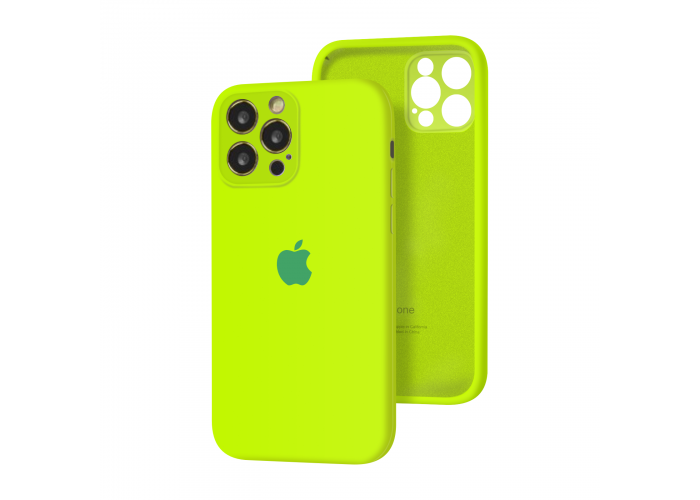 Силиконовый чехол с закрытой камерой Apple Silicone Case для iPhone 12 Pro Juicy Green