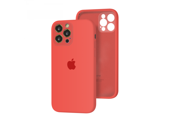 Силиконовый чехол с закрытой камерой Apple Silicone Case для iPhone 12 Pro Pink Citrus