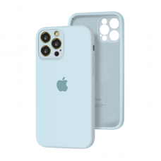 Силиконовый чехол с закрытой камерой Apple Silicone Case для iPhone 12 Pro Sky Blue