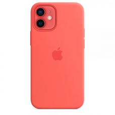 Чехол Silicone Case MagSafe для iPhone 12 Pink Citrus