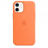Чехол Silicone Case MagSafe для iPhone 12 Kumquat