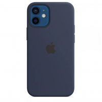 Чехол Silicone Case MagSafe для iPhone 12 Deep Navy
