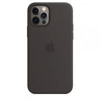 Чехол Silicone Case MagSafe для iPhone 12 PRO MAX Black