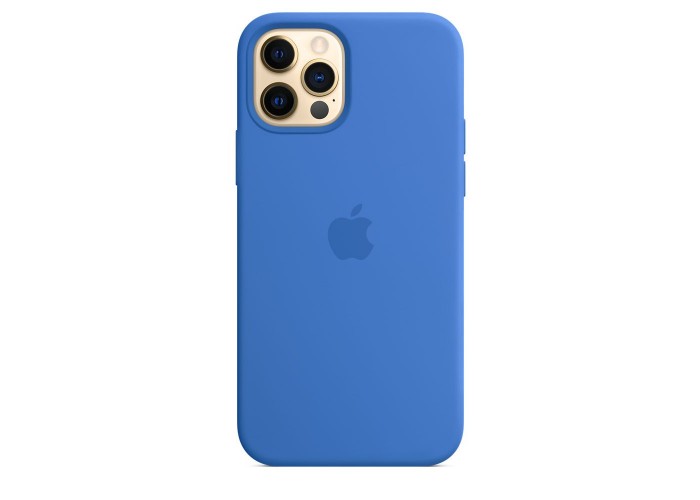 Чехол Silicone Case MagSafe для iPhone 12 PRO MAX Capri Blue