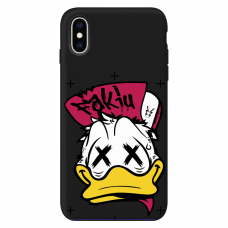 Силиконовый чехол Softmag Case Donald Duck Faki для iPhone Xs Max
