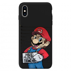 Силиконовый чехол Softmag Case Mario для iPhone Xs Max