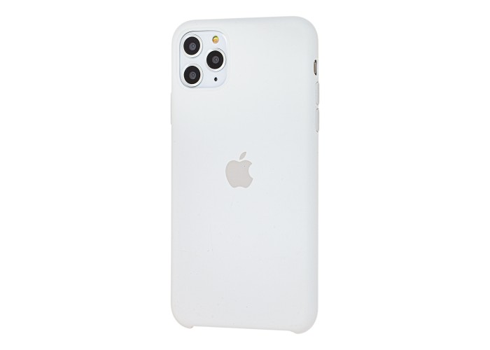 Чехол Silicone для iPhone 11 Pro Max Premium case белый
