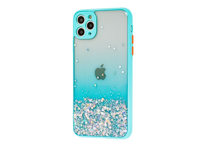 Чехол для iPhone 11 Pro Max Glitter Bling мятный
