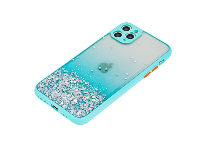 Чехол для iPhone 11 Pro Max Glitter Bling мятный