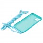 Чехол для iPhone 11 Pro Max Lanyard without logo turquoise