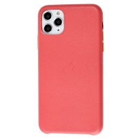 Чехол для iPhone 11 Pro Max Leather classic "peony pink"