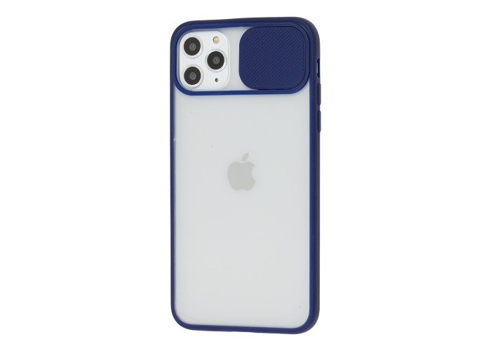 Чехол для iPhone 11 Pro Max LikGus Camshield camera protect синий