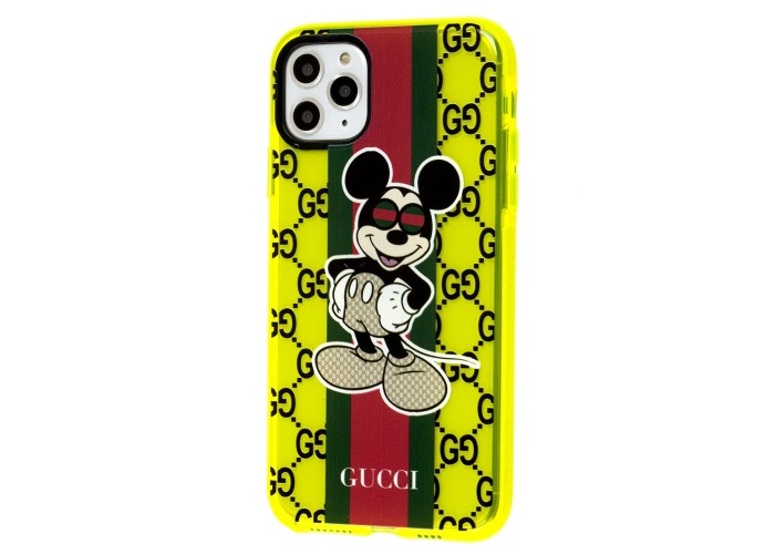 Чехол для iPhone 11 Pro Max Neon print Микки Маус