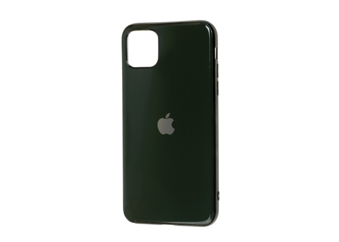 Чехол для iPhone 11 Pro Max Silicone case (TPU) темно-зеленый