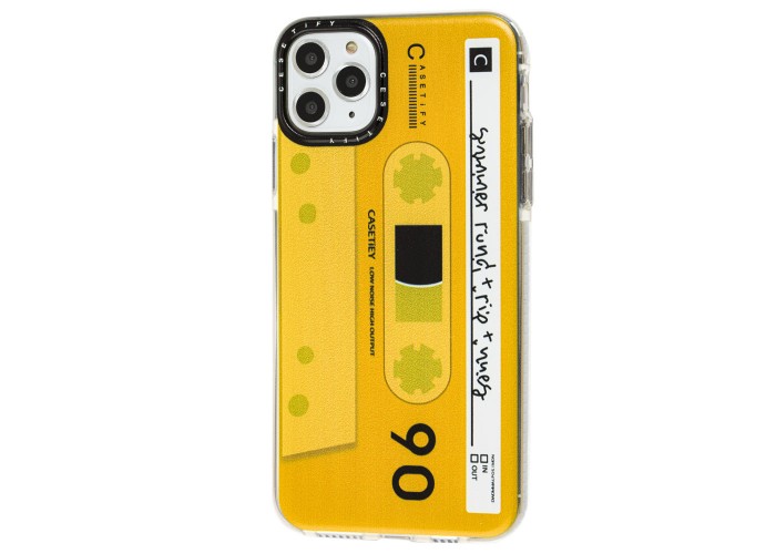 Чехол для iPhone 11 Pro Max Tify кассета желтый