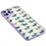 Чехол для iPhone 11 Pro Max Wave Cartoon dachshund / light purple