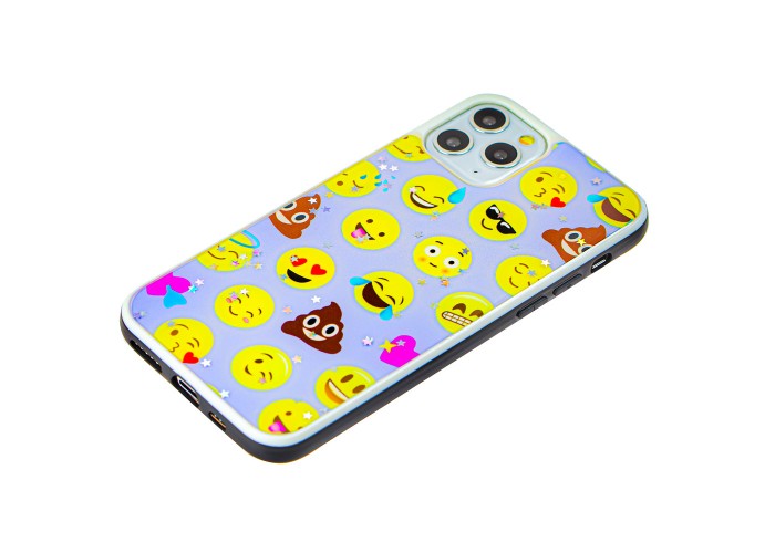 Чехол для iPhone 11 Pro Max блестки print + popsocket 
