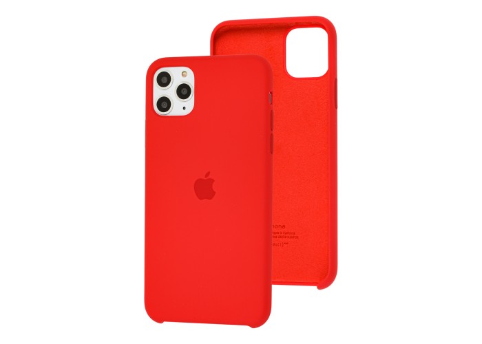 Чехол Silicone для iPhone 11 Pro Max Premium case красный