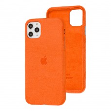 Чехол для iPhone 11 Pro Max Alcantara 360 оранжевый