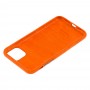 Чехол для iPhone 11 Pro Max Alcantara 360 оранжевый