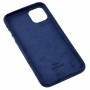 Чехол для iPhone 11 Pro Max Alcantara 360 темно-синий