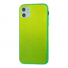 Чехол для iPhone 11 Pro Max Ambre glass "салатовый"