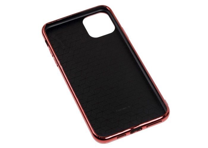 Чехол для iPhone 11 Pro Max Carbon Gradient Hologram красный