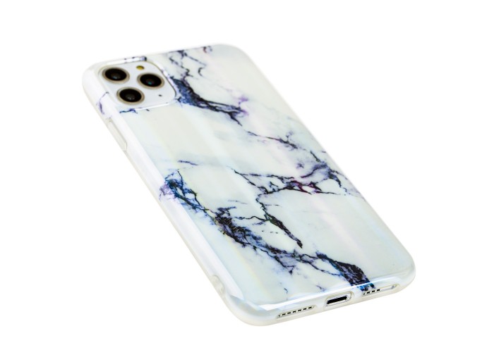 Чехол для iPhone 11 Pro Max Design Mramor Benzo белый