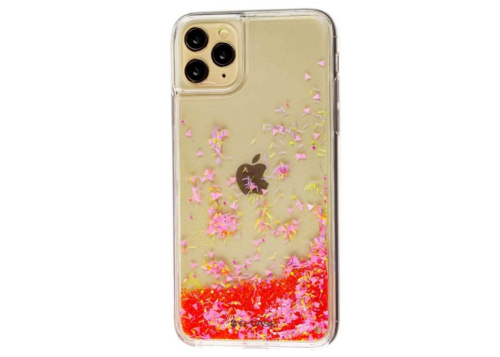 Чехол для iPhone 11 Pro Max Gcase star whispen блестки вода розовый