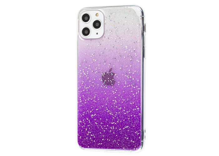 Чехол для iPhone 11 Pro Max HQ Silicone Confetti фиолетовый
