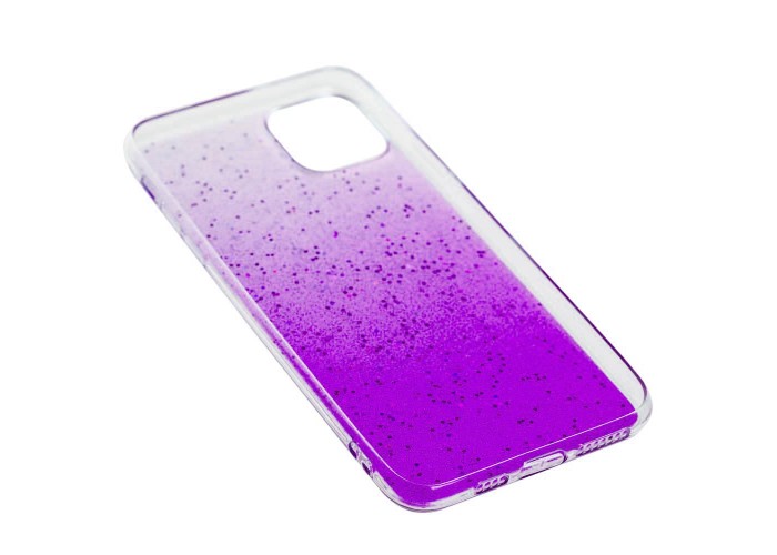 Чехол для iPhone 11 Pro Max HQ Silicone Confetti фиолетовый