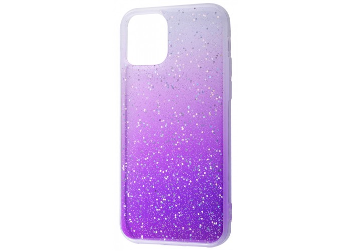 Чехол для iPhone 11 Pro Max HQ Silicone Confetti фиолетовый