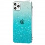 Чехол для iPhone 11 Pro Max HQ Silicone Confetti синий