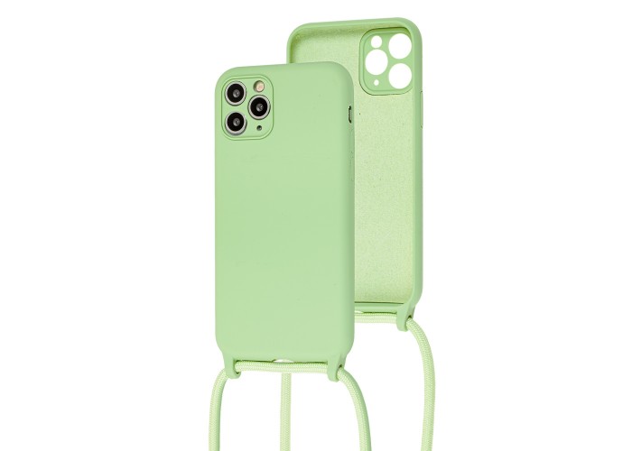 Чехол для iPhone 11 Pro Max Lanyard without logo mint gum