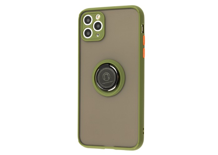 Чехол для iPhone 11 Pro Max LikGus Edging Ring оливковый