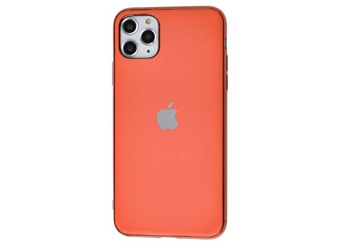 Чехол для iPhone 11 Pro Max Silicone case матовый (TPU) коралловый