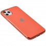 Чехол для iPhone 11 Pro Max Silicone case матовый (TPU) коралловый