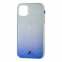 Чехол для iPhone 11 Pro Max Swaro glass серебристо-синий
