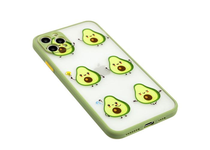 Чехол для iPhone 11 Pro Max Wave Cartoon avocado / mint gum