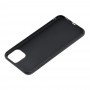Чехол для iPhone 11 Pro Max off-white leather черный