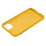 Чехол для iPhone 11 Pro Max Alcantara 360 желтый