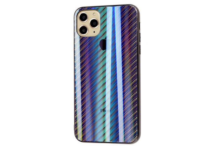 Чехол для iPhone 11 Pro Max Carbon Gradient Hologram черный