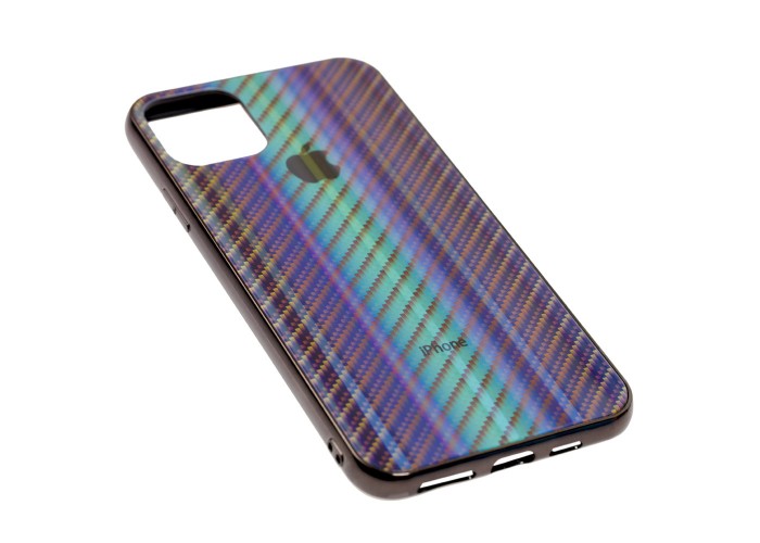 Чехол для iPhone 11 Pro Max Carbon Gradient Hologram черный