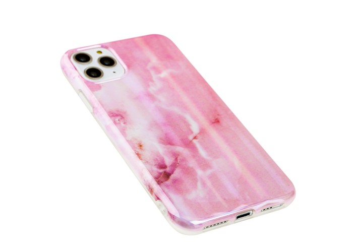 Чехол для iPhone 11 Pro Max Design Mramor Benzo розовый