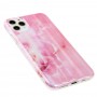 Чехол для iPhone 11 Pro Max Design Mramor Benzo розовый