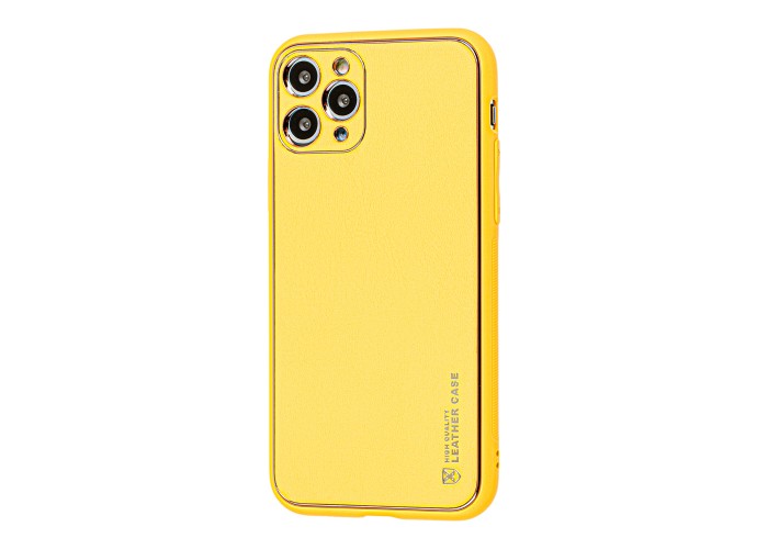 Чехол для iPhone 11 Pro Max Leather Xshield желтый